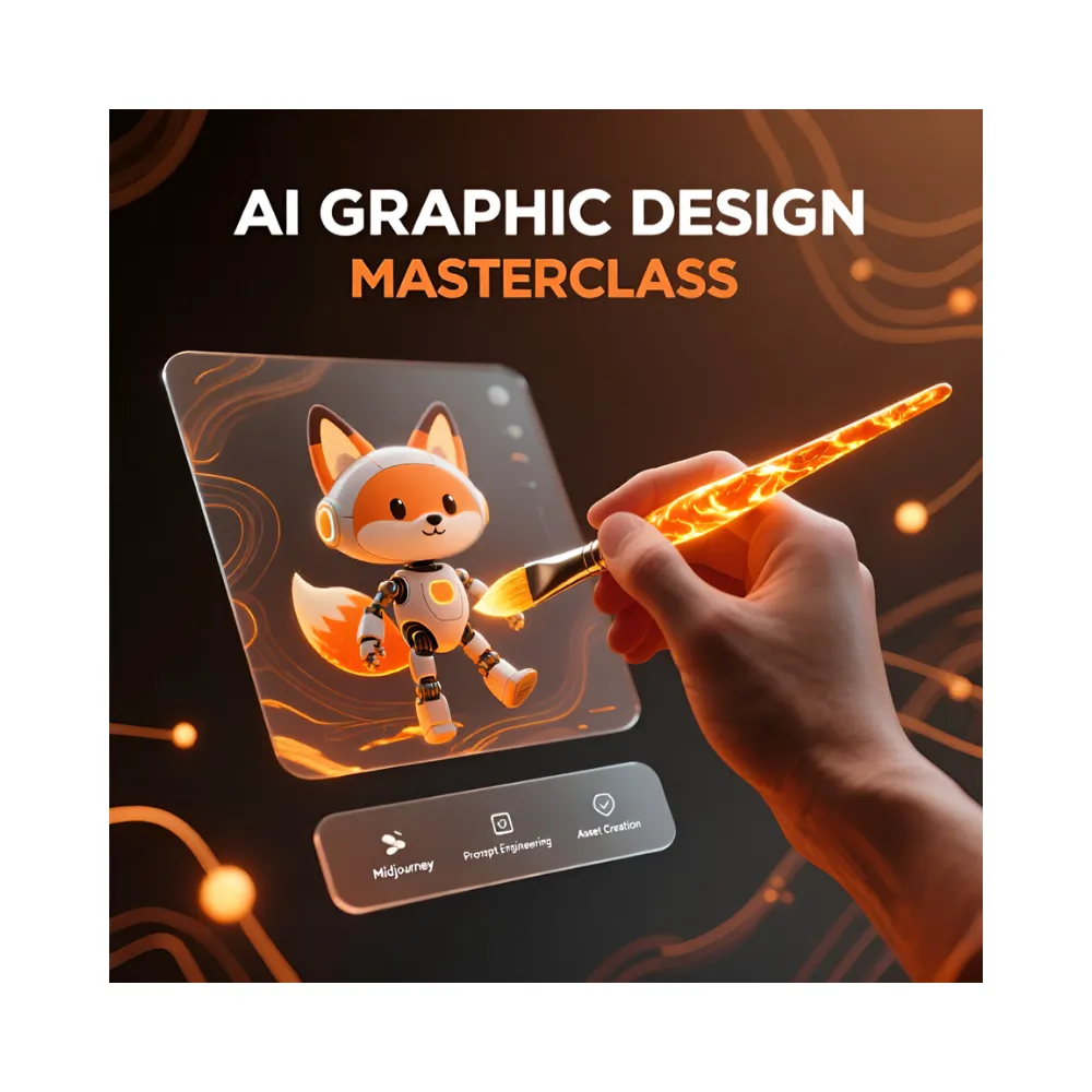 KI-GRAPHIC DESIGN MASTERCLASS-Professionelle Clipart- und Cartoon-Assets mit Midjourney erstellen – Der originale US-Videokurs für Creator und Unternehmen